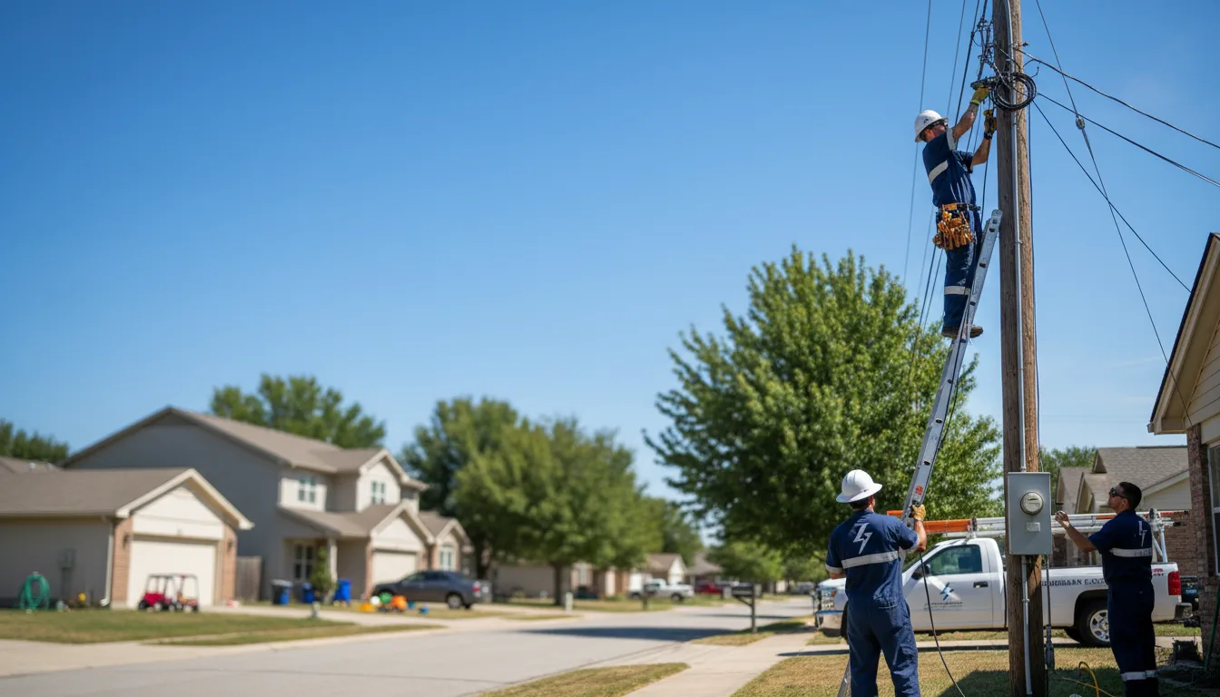 Residential electrician providing installation services in Wrightstown, WI